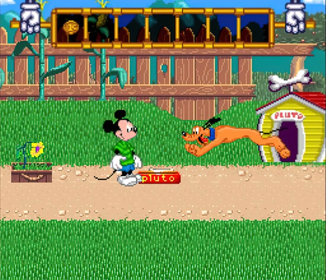 Mickey no Tokyo Disneyland Daiboken - геймплей игры Super Famicom\Famicom